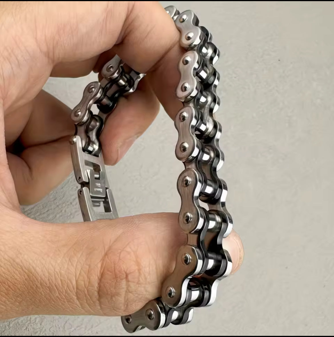 Biker chain bracelet