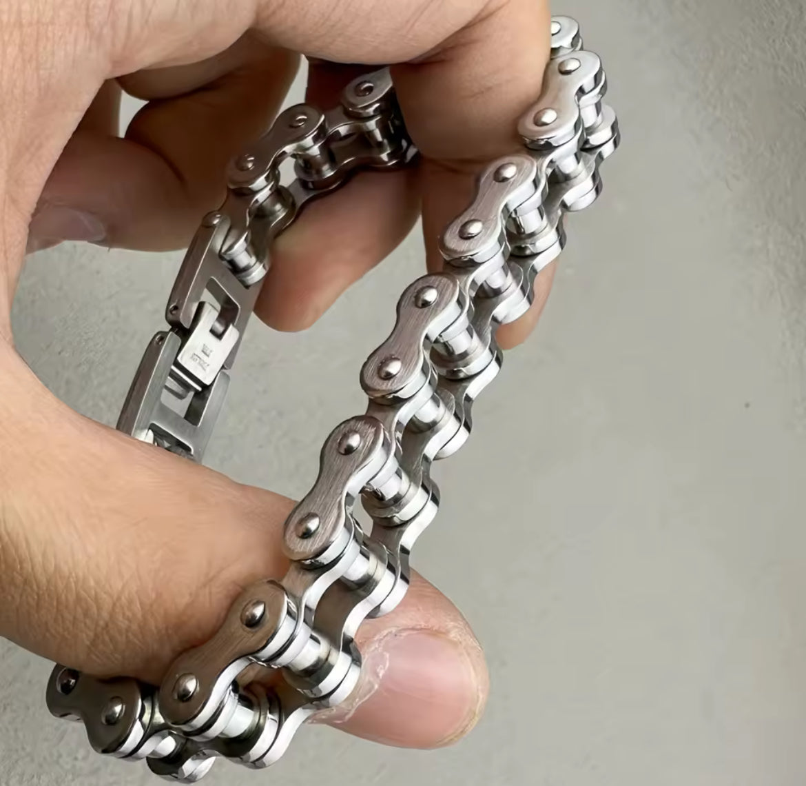 Biker chain bracelet