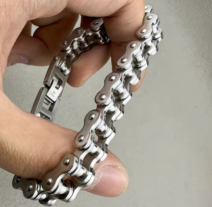 Biker chain bracelet