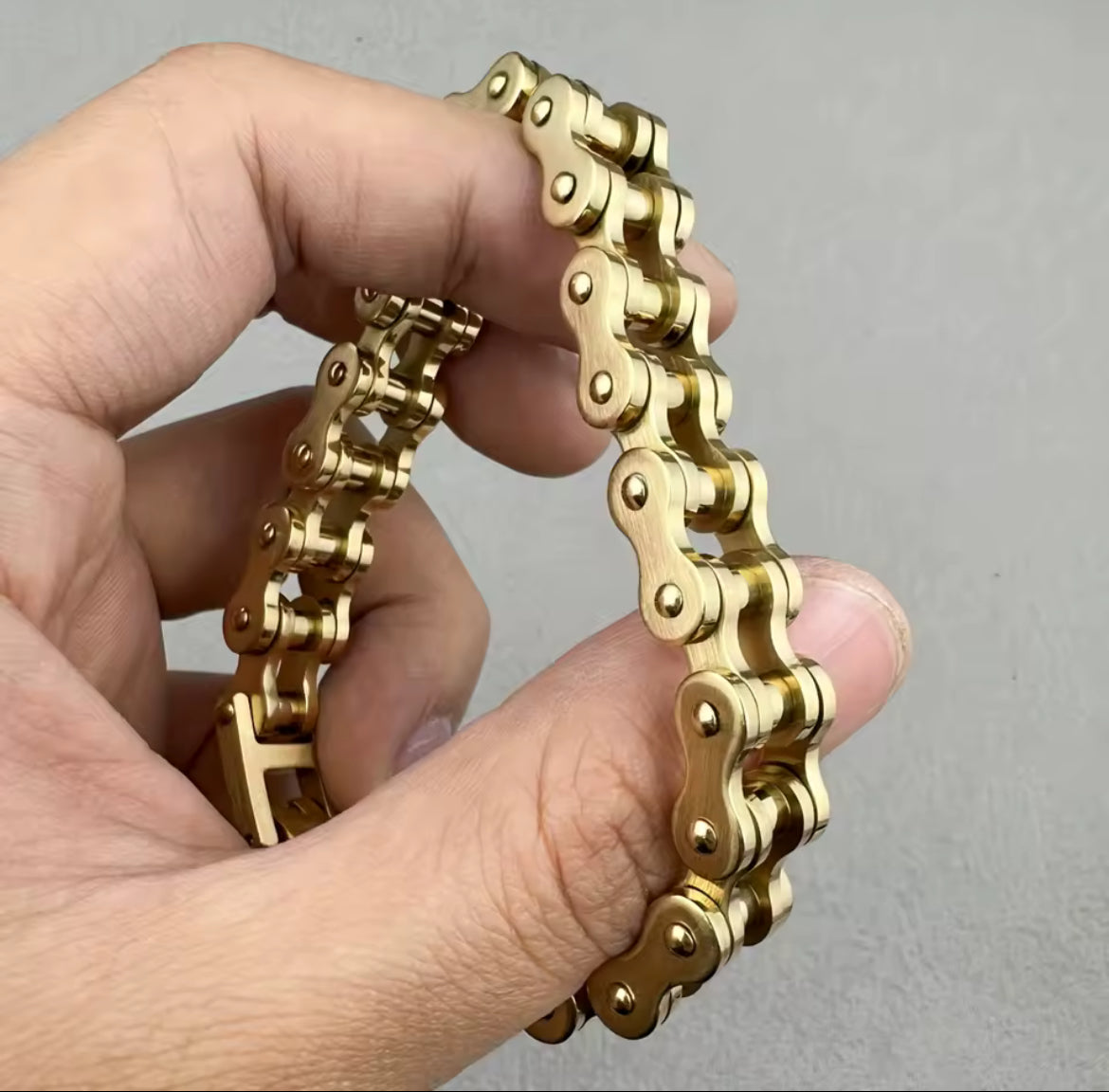Biker chain bracelet